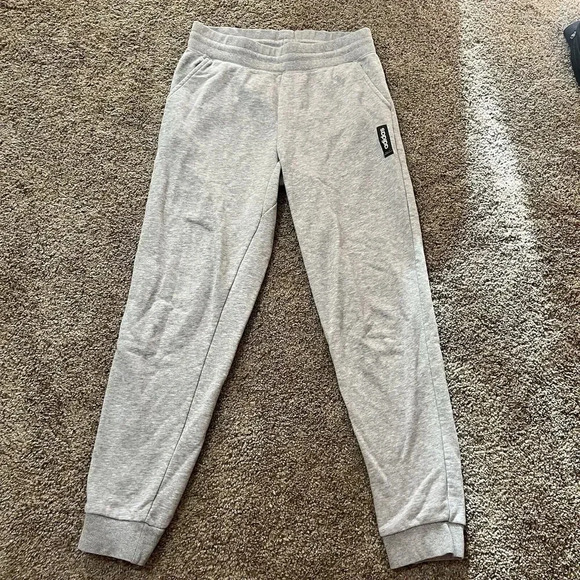 Adidas Original‎ Essentials Track Pants Sinch Waist Sweatpants Joggers S Gray - Picture 8 of 8